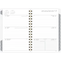 Petit Agenda Hebdomadaire/Mensuel 2024 Mead, Ciel Gris