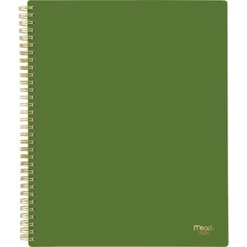 Mead Large Garden Green 2024 Weekly/Monthly Planner, Planner