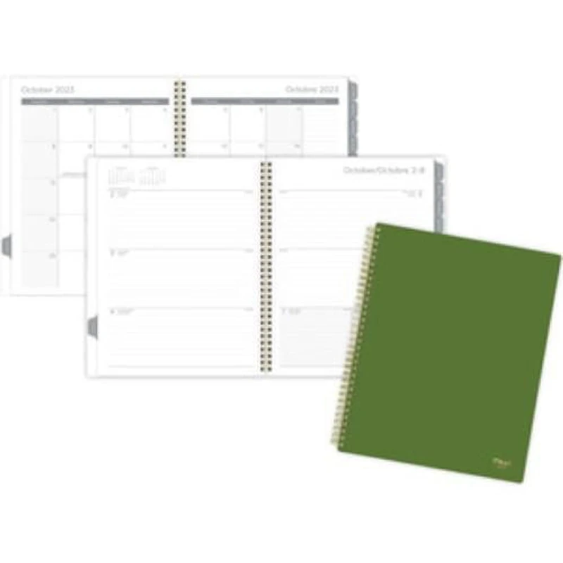Mead Large Garden Green 2024 Weekly/Monthly Planner, Planner