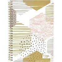 Petit Agenda Hebdomadaire/Mensuel 2024 À Couverture Rigide Mead, Hexagone Géo Graphique Agenda hebdomadaire