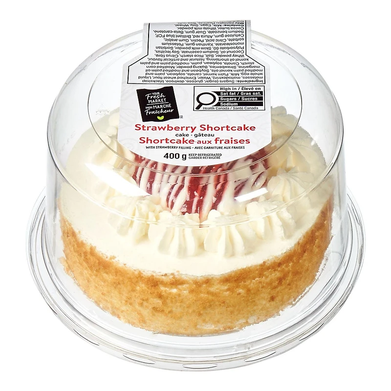 Gâteau shortcake aux fraises Mon marché fraîcheur 400g