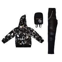 Sweat à capuche Mini Pop Kids No Limits Power pour garçon