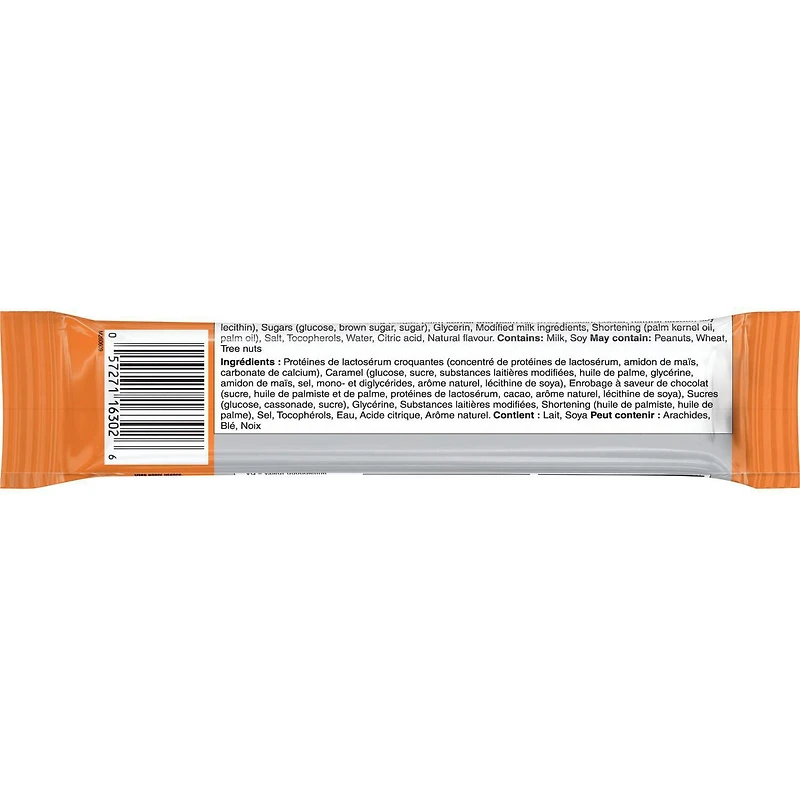 Gatorade Recovery Chocolat et caramel barre de proteines de lactoserum