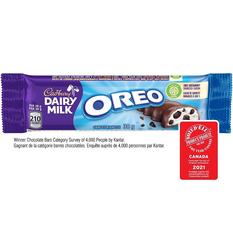 Cadbury Dairy Milk OREO, 38 g