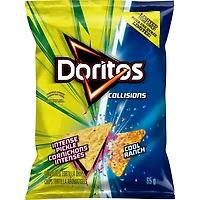Doritos Collisions chips tortilla aromatisées Cornichons intenses et Cool Ranch