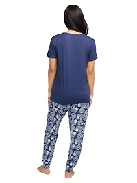 Peanuts Ladies Short-Sleeve & Jogger Pajama Set - Online Exclusive