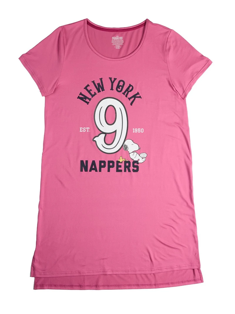 Peanuts Short-Sleeve Ladies Sleepshirt - Online Exclusive