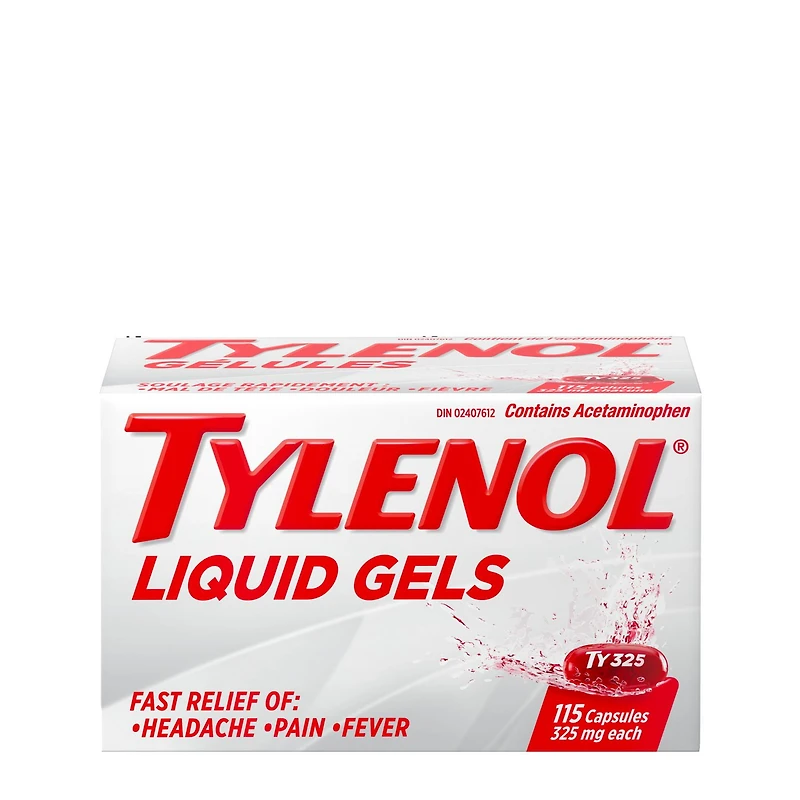 Tylenol Regular Strength Pain Relief Acetaminophen 325mg Liquid Gels