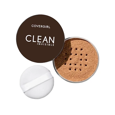 COVERGIRL Poudre Libre Clean Invisible, pigments d'origine 100% naturelle, 15 ingrédients essentiels, n'obstruent pas les pores, légère et respirante Sans talc ni parfum