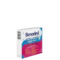 Benadryl Médicament pour les allergies Liqui-Gels 25 mg