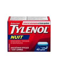 Tylenol Extra Strength Nighttime Pain Relief & Sleep Aid, 40 Caplets