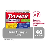 Tylenol Extra fort, Complet Rhume, toux et grippe, Duo pratique Jour/Nuit, soulage les symptômes de rhume, toux et grippe Les caplets soulagent efficacement les symptômes du rhume, de la toux et de la grippe. Boîte de 40 caplets.