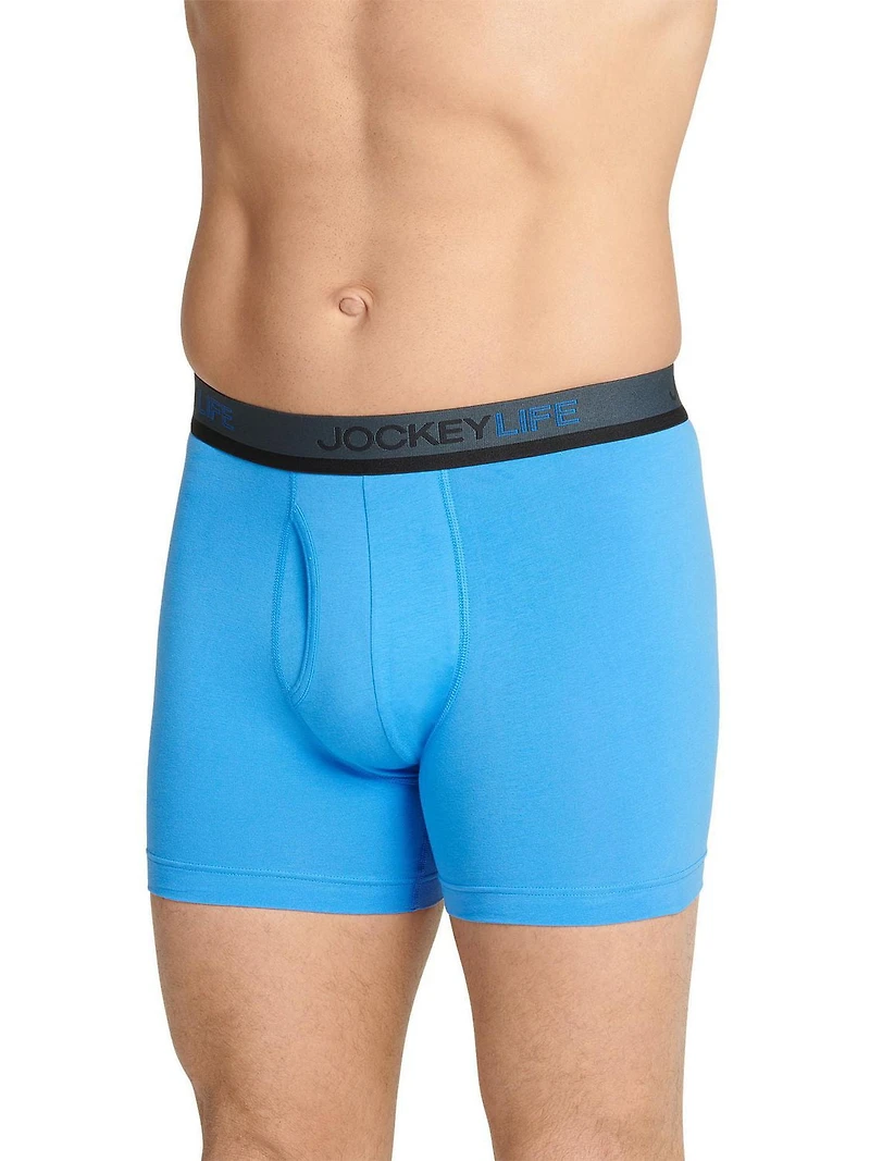 3 Caleçons Boxeurs Courts Extensibilité