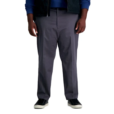 Pantalon kaki extensible et infroissable haut de gamme pour hommes Haggar® grandes tailles