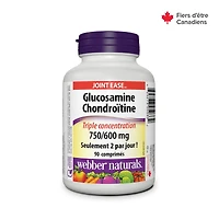 Webber Naturals® Glucosamine Chondroitin, Triple Strength, 750/600 mg, 90 tablets
