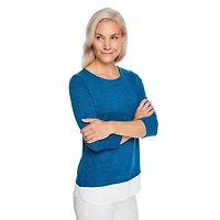 Haut trompe-l'œil en hacci Penmans pour femmes