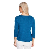 Haut trompe-l'œil en hacci Penmans pour femmes