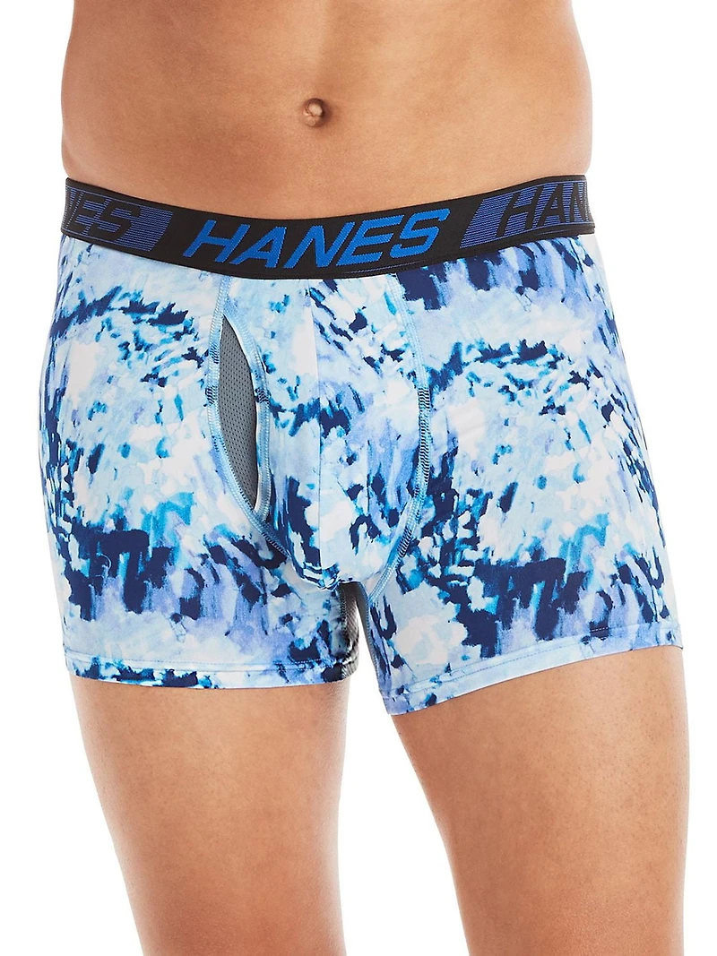 Hanes X-Temp Total Support Pouch Calecons Boxeurs Courts pour hommes, evacuation de l'humidite P3