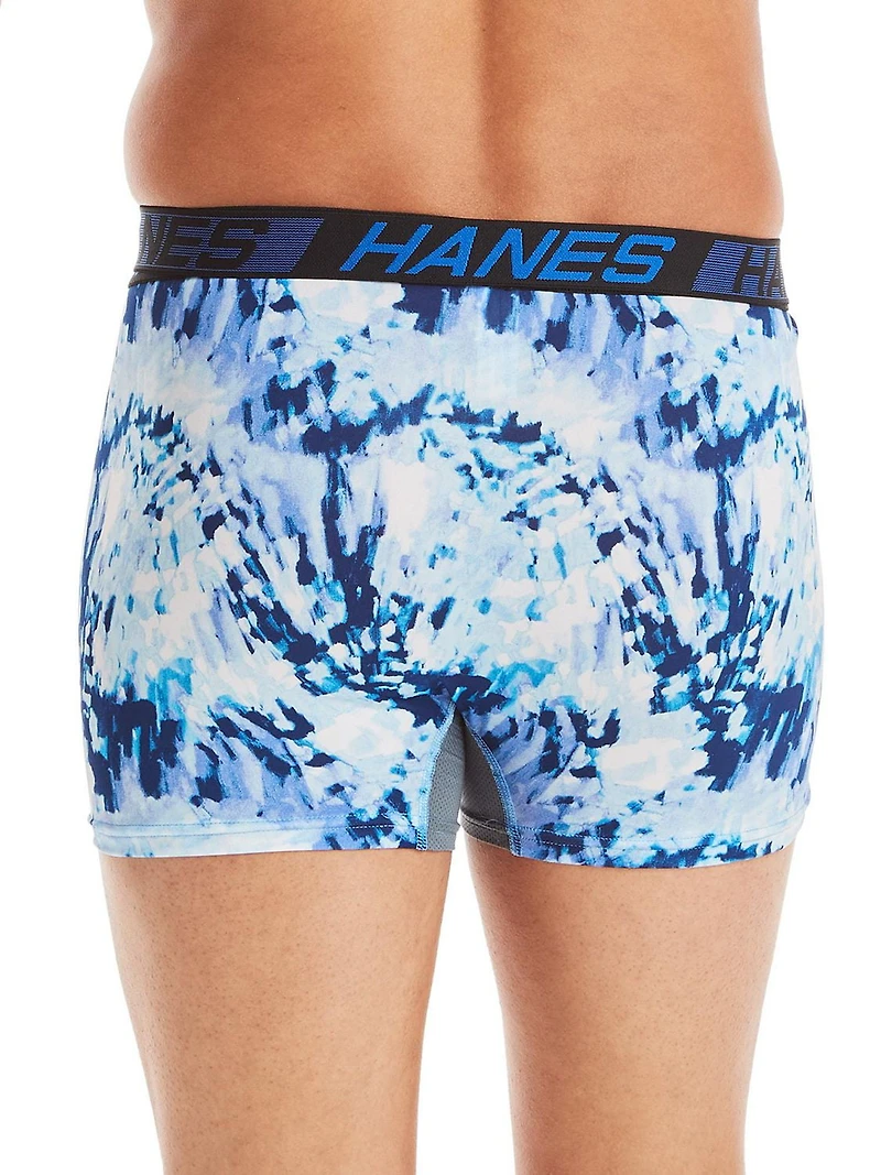 Hanes X-Temp Total Support Pouch Calecons Boxeurs Courts pour hommes, evacuation de l'humidite P3