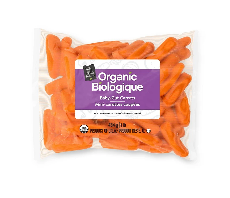 Your Fresh Market Organic Baby-Cut Carrots, 454 g