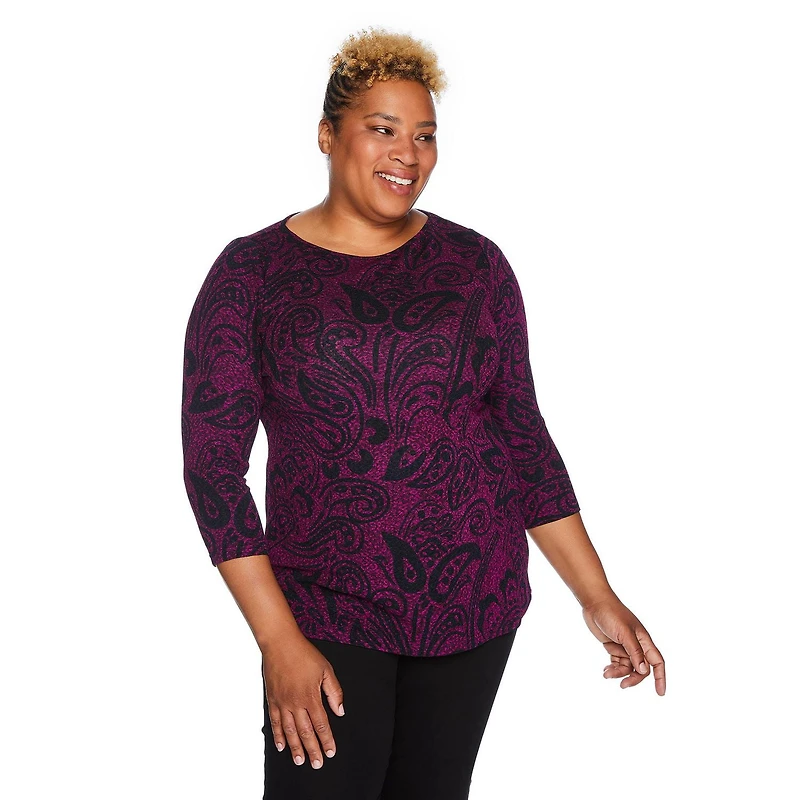 Haut à encolure bateau Penmans Plus pour femmes