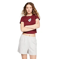 No Boundaries Women's Rib Baby Tee