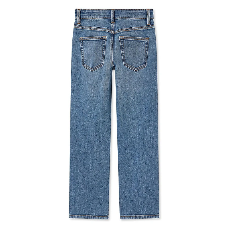 Pantalon à jambe droite en denim George pour garçons Tailles 4-16