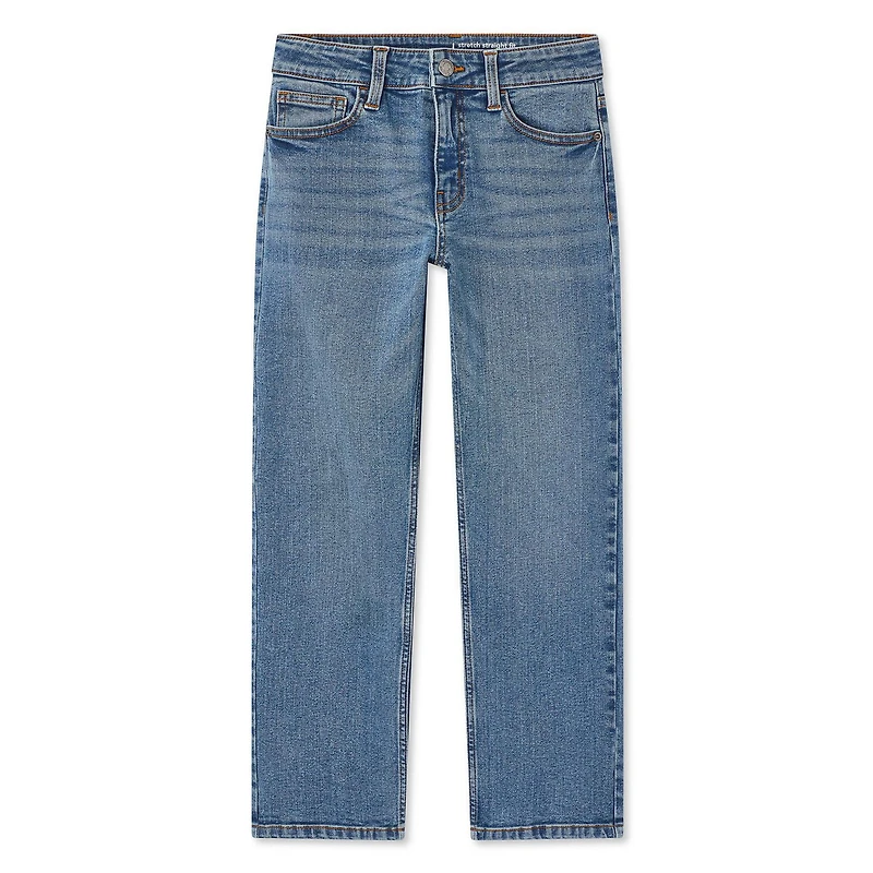 Pantalon à jambe droite en denim George pour garçons Tailles 4-16