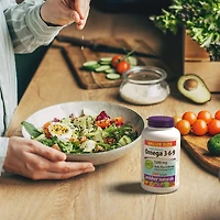 Webber Naturals® Omega 3-6-9 High Potency Fish, Flax & Borage 1200 mg, Supports Heart and Mind, 280 Softgels