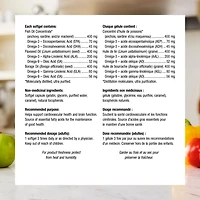 Webber Naturals® Omega 3-6-9 High Potency Fish, Flax & Borage 1200 mg, Supports Heart and Mind, 280 Softgels