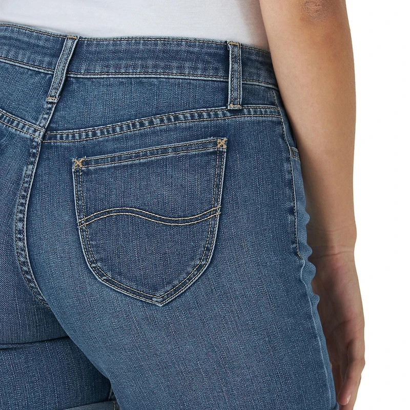 Lee Riders Short À Revers Denim Pour Femme