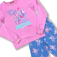 Barbie Girl's 2 Piece Pajamas Set