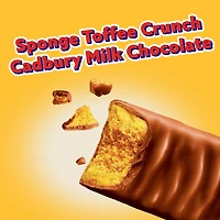 Cadbury Crunchie Chocolatey Candy Bar, Prepared in Canada