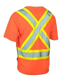 Forcefield Ultrasoft Hi Vis Crew Neck Short Sleeve Safety Tee Shirt