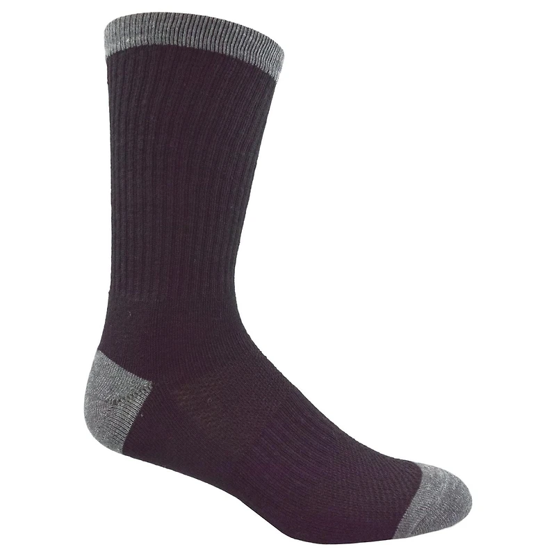 Paquet de 2 paires de chaussettes mi-mollet haute performance en mélange de laine de qualité supérieure Ozark Trail pour hommes