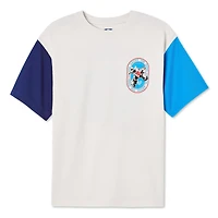 Superman Boys' Mesh Sleeve Tee