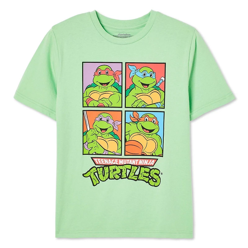 Teenage Mutant Ninja Turtles Boys' Short Sleeve Tee, Sizes XS-L