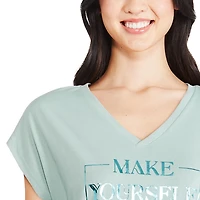 Chemise de nuit à encolure en V George pour femmes