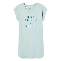 Chemise de nuit à encolure en V George pour femmes