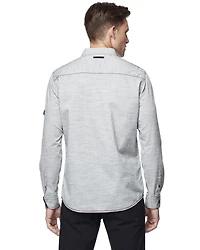 Chemise à manches longues Dark Black pour hommes