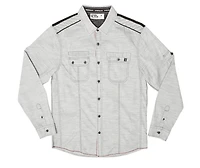 Chemise à manches longues Dark Black pour hommes