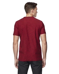 Henley Dark Black graphique à manches courtes pour hommes
