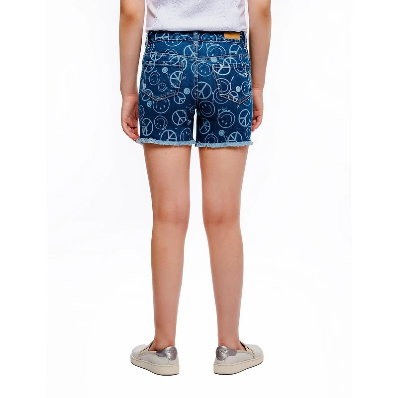 Short Justice Peaceful Smiles pour filles