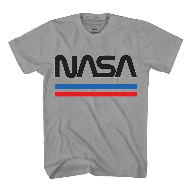 T-shirt à rayures NASA pour homme