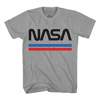 T-shirt à rayures NASA pour homme