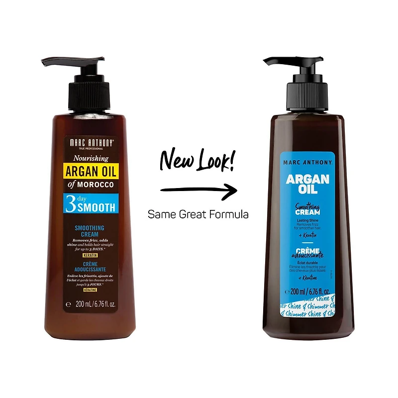 Marc Anthony Crème lissante séchage parfait à l'huile d'argan du Maroc 200 ml