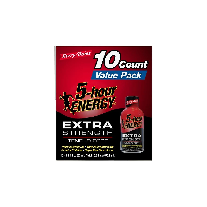 5 Hour Energy Extra Fort Baies