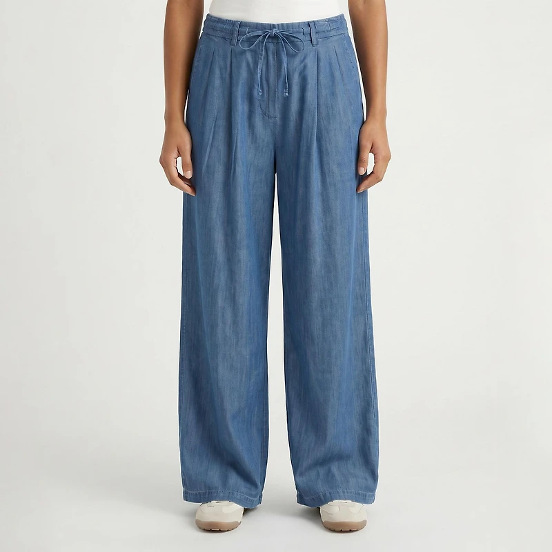 Devoted, Front Tie Pleated Pant, Sizes XS-XL