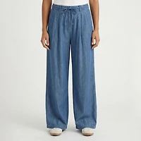 Devoted, Front Tie Pleated Pant, Sizes XS-XL