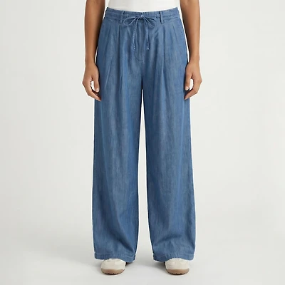 Devoted, Front Tie Pleated Pant, Sizes XS-XL